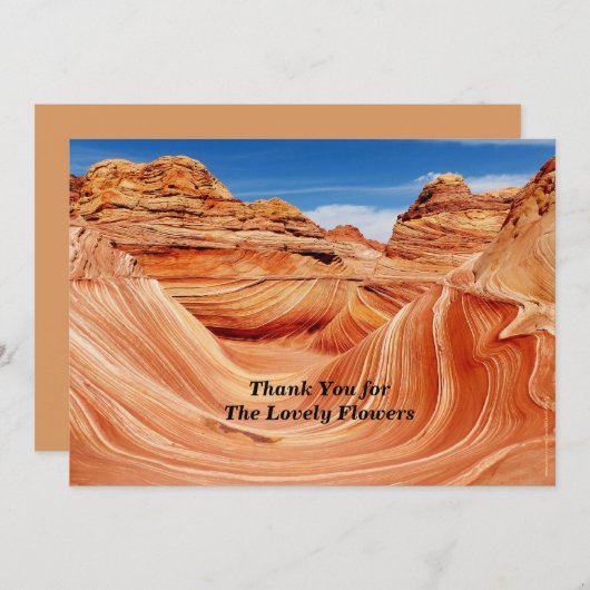 Dank u voor Memorial Donation Foto Paradise Kaart (Voorkant / Achterkant)