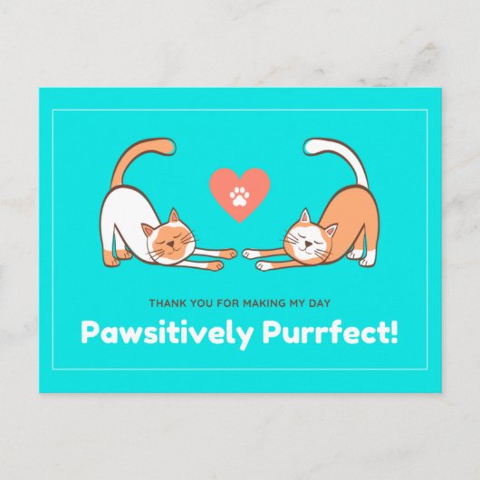 DANK U VOOR MIJN DAG. BRIEFKAART (Voorkant)