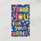 Dank u voor orde Daisies Schattigee Sociale QR Cod Visitekaartje (Voorkant)