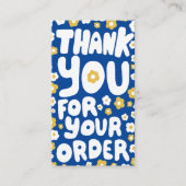 Dank u voor orde Daisies Schattigee Sociale QR Cod Visitekaartje (Voorkant)