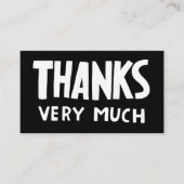 Dank u voor orde Sociale Iconen QR Code CUSTOM Visitekaartje (Voorkant)