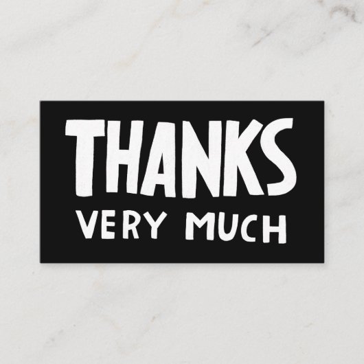 Dank u voor orde Sociale Iconen QR Code CUSTOM Visitekaartje (Voorkant)