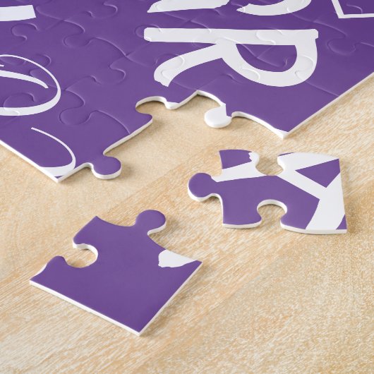 Dank u voor Puzzle Gift Multi Language World Legpuzzel (Zijkant)