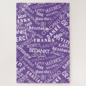 Dank u voor Puzzle Gift Multi Language World Legpuzzel (Verticaal)