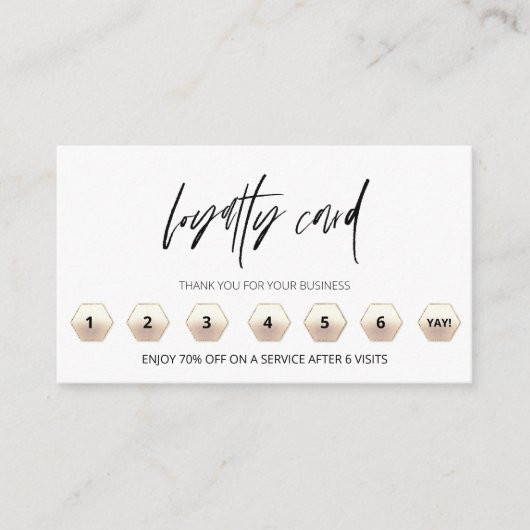 *~* Dank u voor QR LOGO Beloningen Modern Klantenkaartje (Voorkant)