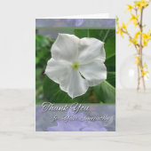 Dank u voor Sympathie White Vinca Vine Bloom Kaart (Gele Bloem)