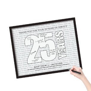 Dank u voor uw 25 Dienstjaren Poster