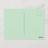 Dank U Voor Uw Aankoop Groen Botanisch Waterc Briefkaart (Achterkant)