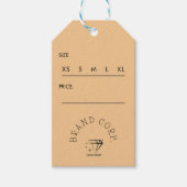 Dank u voor uw aankoop kleding hangen Label Cadeaulabel (Voorkant)