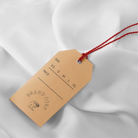 Dank u voor uw aankoop kleding hangen Label Cadeaulabel