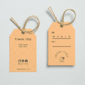 Dank u voor uw aankoop kleding hangen Label Cadeaulabel