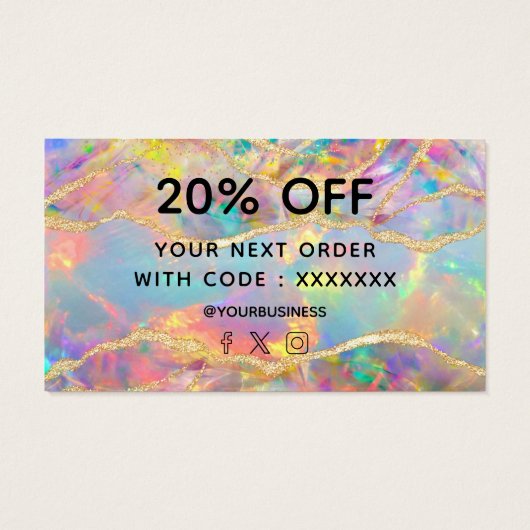 dank u voor uw aankoop kleurrijke oplossing visitekaartje (Achterkant)