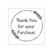 Dank u voor uw aankoop rubberstempel (Afrduk)