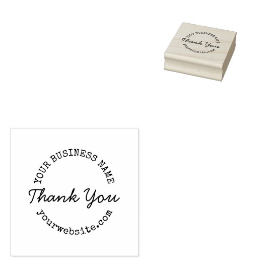 Dank u voor uw bedrijf rubberstempel (Gestempeld)