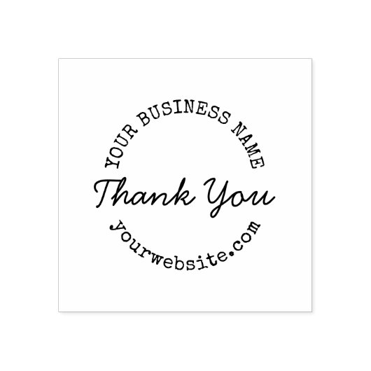 Dank u voor uw bedrijf rubberstempel (Afrduk)