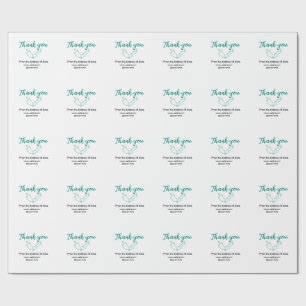 Dank u voor uw bestelling blad website bedrijfsnaa cadeaupapier