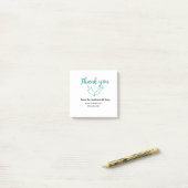 Dank u voor uw bestelling blad website bedrijfsnaa post-it® notes (Op bureau)