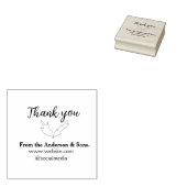 Dank u voor uw bestelling blad website bedrijfsnaa rubberstempel (Gestempeld)