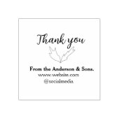 Dank u voor uw bestelling blad website bedrijfsnaa rubberstempel (Afrduk)