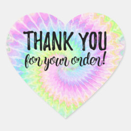Dank u voor uw bestelling dye sticker