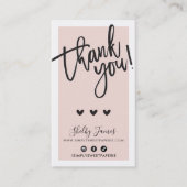 DANK U VOOR UW BESTELLING EN SPEELT DE socials ZWA Visitekaartje (Voorkant)