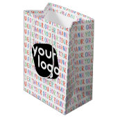 Dank u voor uw bestelling Kleurrijk Eenvoudig Mode Medium Cadeauzakje (Achterkant Gekanteld)