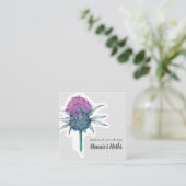 Dank u voor uw bestelling medicinale kruiden botan vierkante visitekaartje (Staand voorkant)