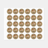 Dank u voor uw bestelling, puppy sticker. klassiek labels (Vel)