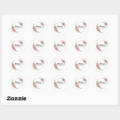 Dank u voor uw bestelling ronde sticker (Vel)