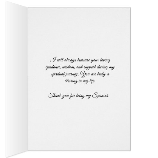 Dank u voor uw bevestiging als sponsor Heilige Gee (Binnen (Rechts))