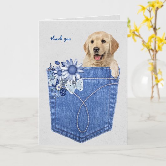 dank u voor uw bezoek aan het huisdier kaart (Gele Bloem)