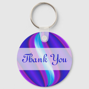 Dank u voor uw blauw paars sleutelhanger