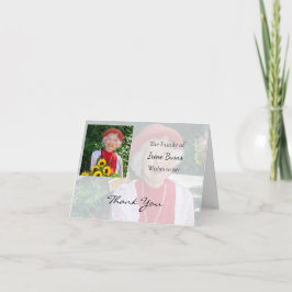 Dank u voor uw blijk van medeleven bedankkaart