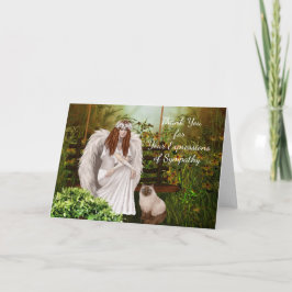 Dank u voor uw blijken van medeleven bedankkaart