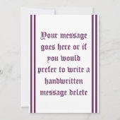 dank u voor uw brief met rowan kaart (Achterkant)