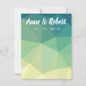 Dank u voor uw briefkaart in groene gele mandala (Voorkant)