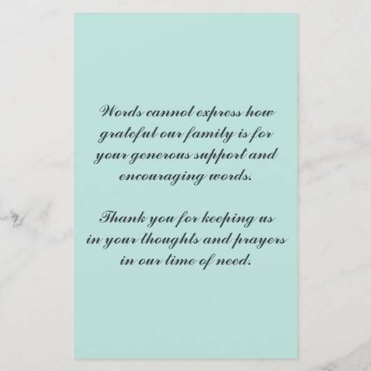 dank u voor uw deelneming (Achterkant)