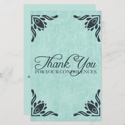 dank u voor uw deelneming (Voorkant / Achterkant)