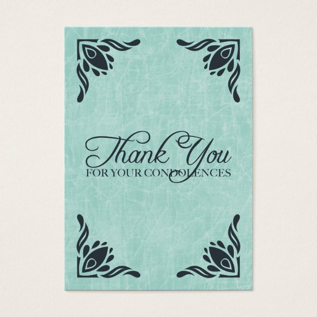 dank u voor uw deelneming visitekaartjes (Voorkant)