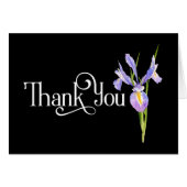 Dank u voor uw design met prachtige Paarse Iris (Voorkant Horizontaal)