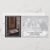 dank u voor uw deurmat bedankkaart (Voorkant)