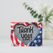 Dank u voor uw dienst! Ansichtkaart Briefkaart (Staand voorkant)