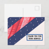 Dank u voor uw dienst! Briefkaart (Voorkant / Achterkant)