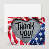 Dank u voor uw dienst! Briefkaart (Voorkant / Achterkant)