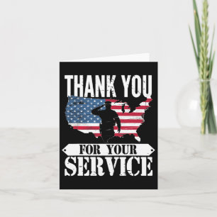 Dank u voor uw dienst veteraan Patriot Militar Kaart