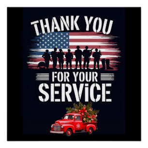 Dank U voor Uw Dienst: Veteranendag 2025 Perfect Poster