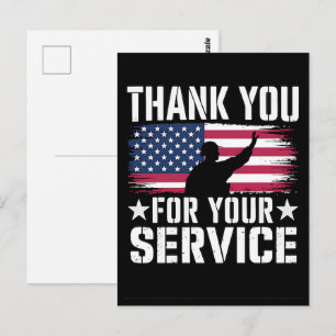 Dank u voor uw dienst: Veterans Day 2025 Briefkaart