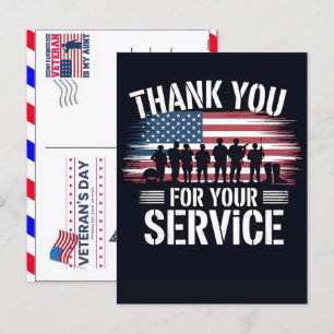 Dank u voor uw dienst: Veterans Day 2026 Feestdagenkaart