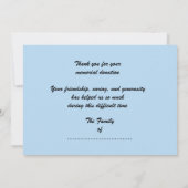 Dank u voor uw donatie Mooie landschap Kaart (Achterkant)