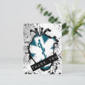 dank u voor uw eerste antwoord briefkaart (Staand voorkant)